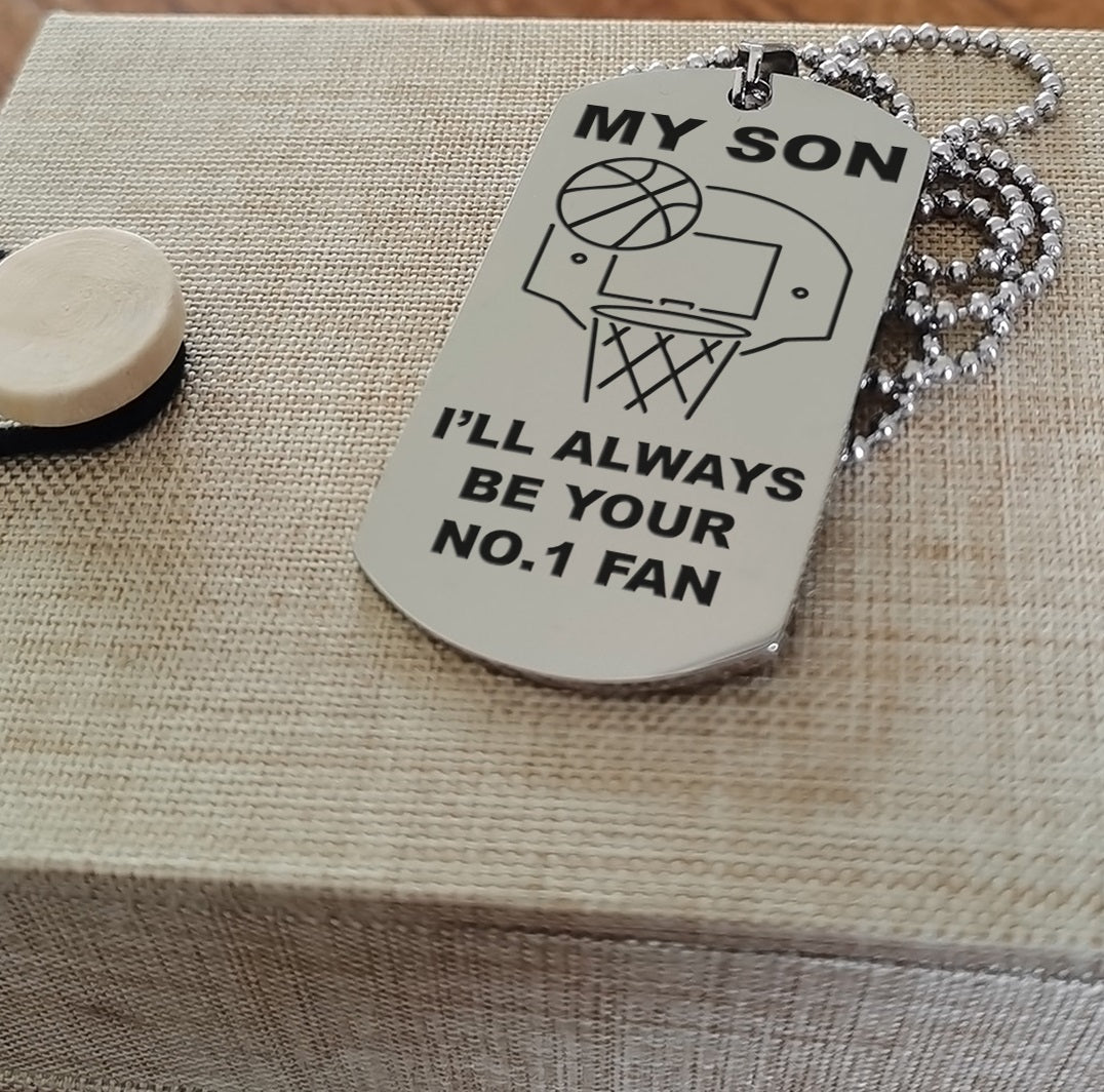 Customizable basketball dog tag, gifts from dad mom to son- It is not about better than someone else, It is about being better than you were the day before, Be strong be brave be humble-DS2