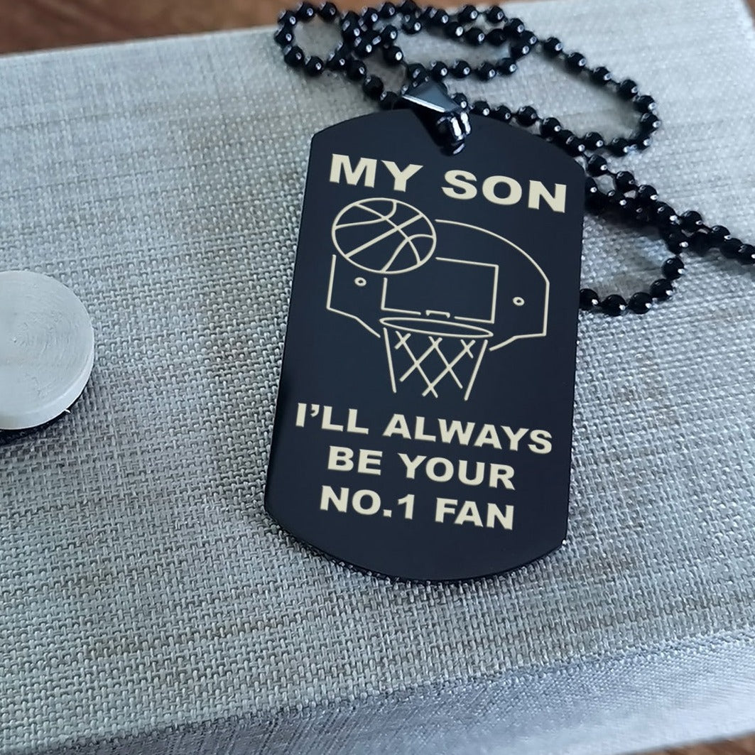 Customizable basketball dog tag, gifts from dad mom to son- It is not about better than someone else, It is about being better than you were the day before, Be strong be brave be humble-DS3