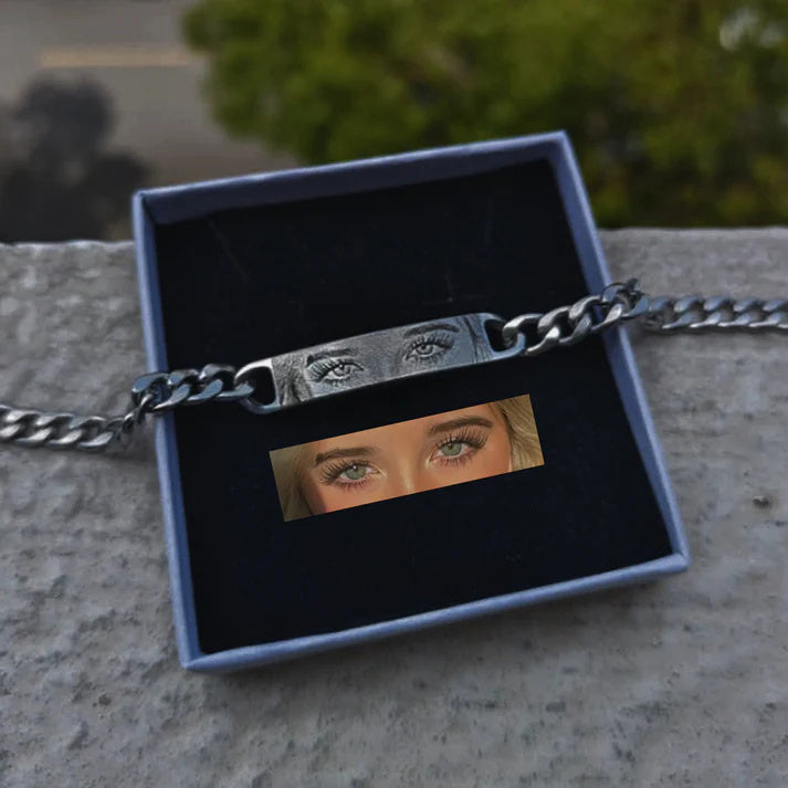 Custom Eyes Engravable Bracelet For Your Love (Buy One Get One Free)