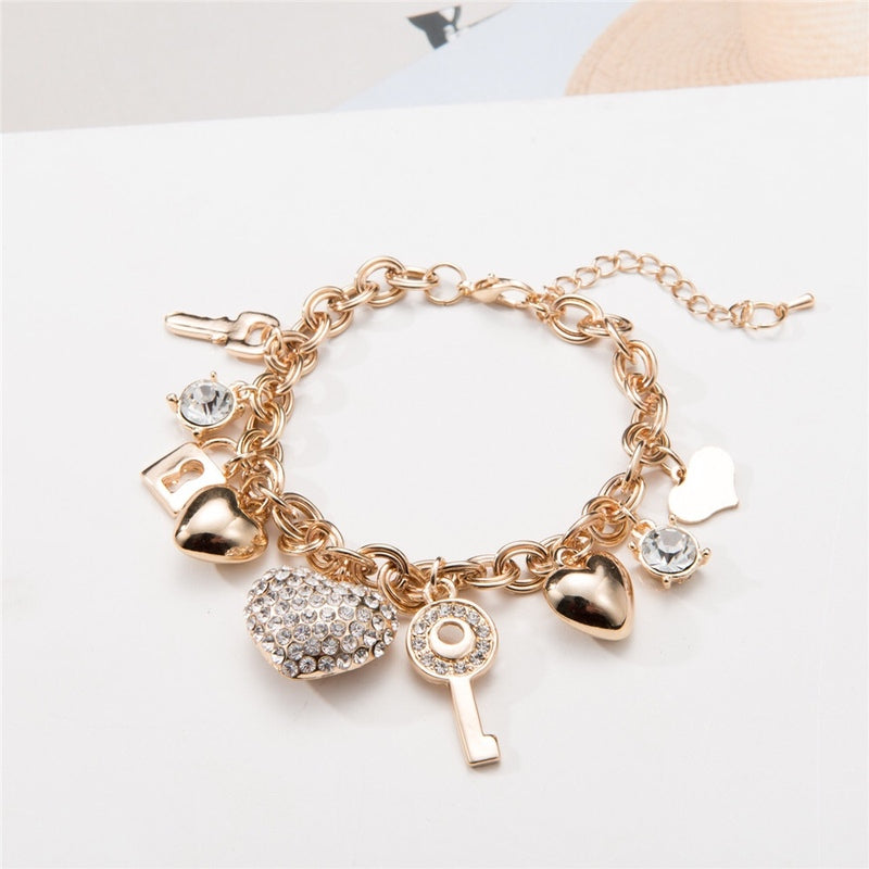 Heart Charm Bracelet