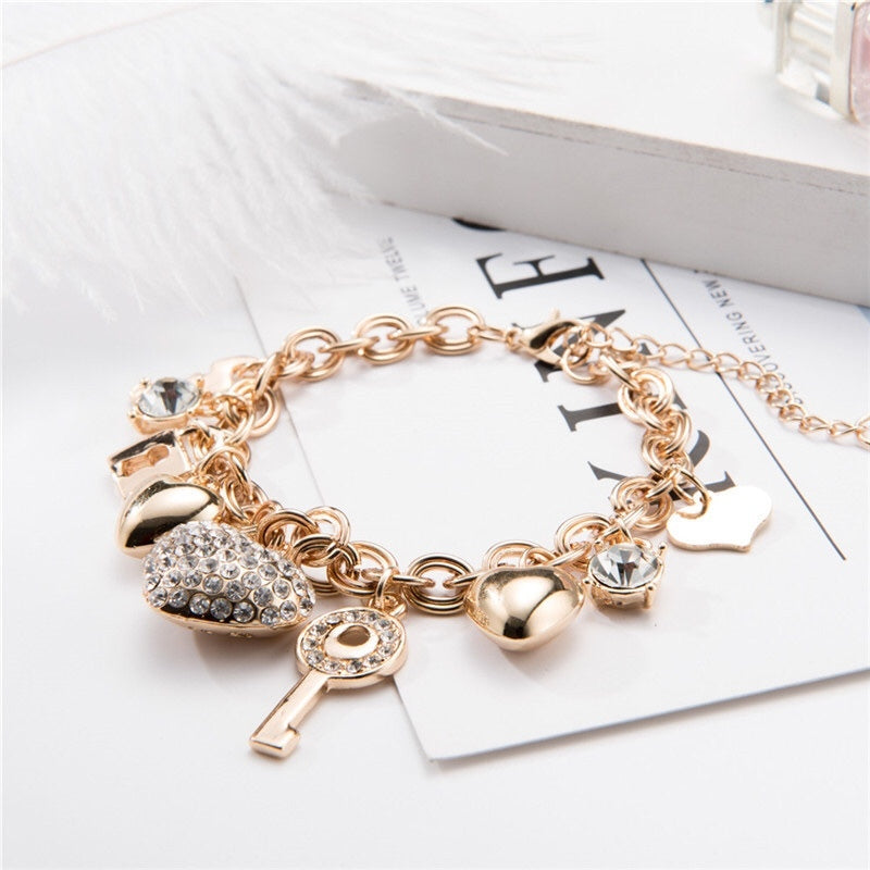 Heart Charm Bracelet