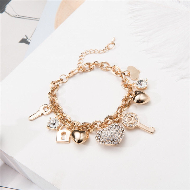 Heart Charm Bracelet