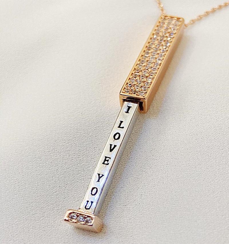 "I Love You" Pendant Necklace