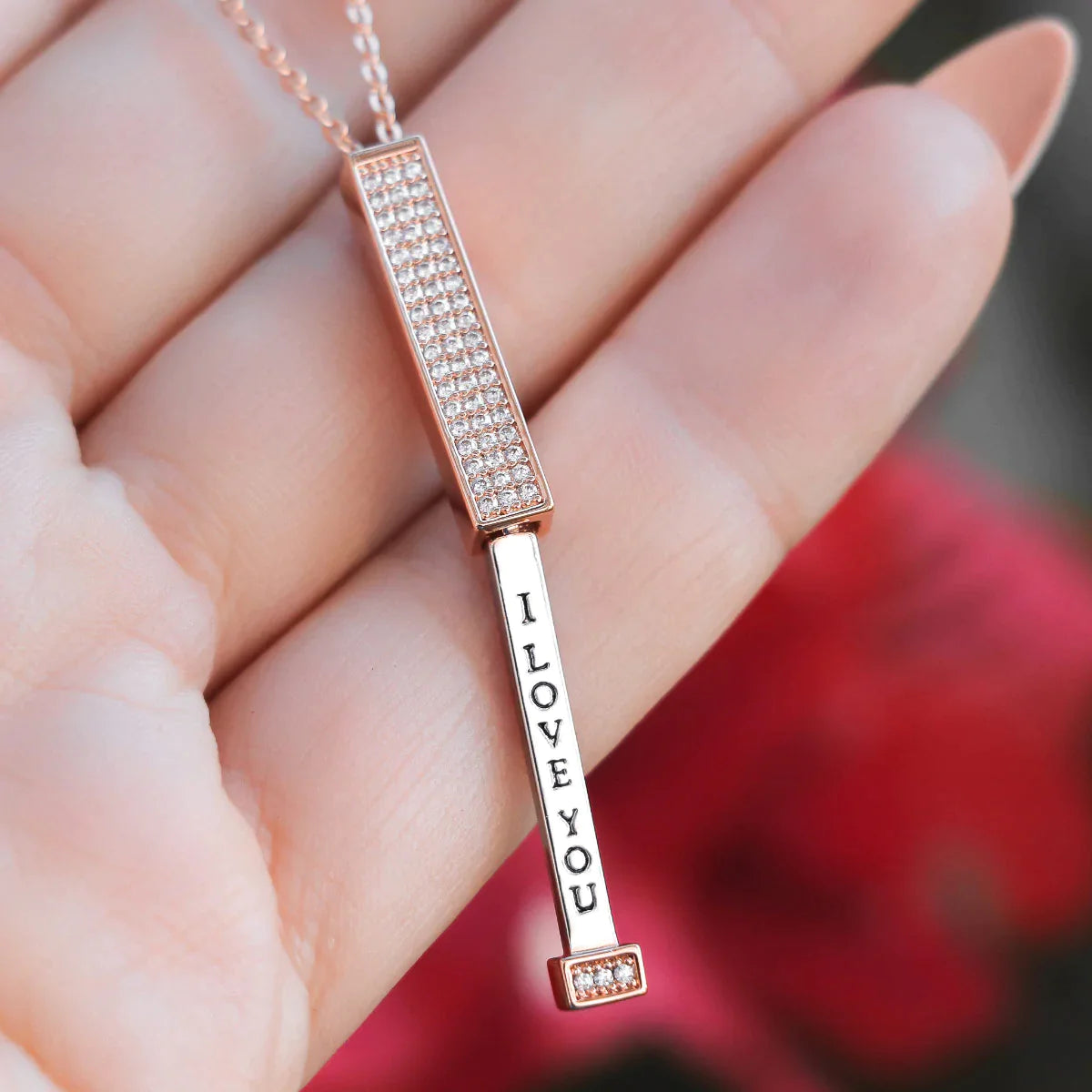 "I Love You" Pendant Necklace