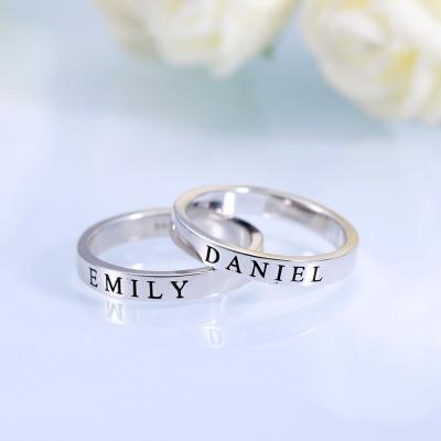 Custom Engraving Stackable Rings