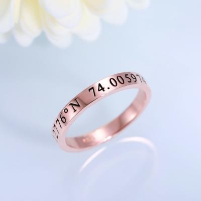 Custom Engraving Stackable Rings