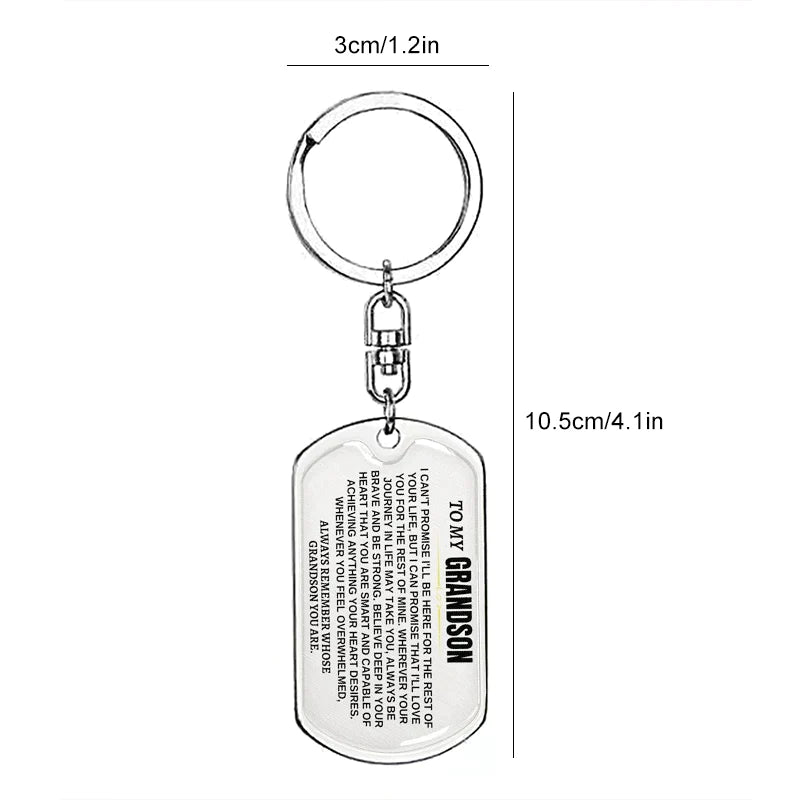 To My Grandchildren - Remember Whose Grandchildren You Are - Unique Keychain