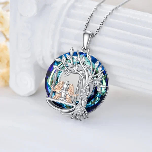 925 Sterling Silver Tree of Life Sisters Necklace