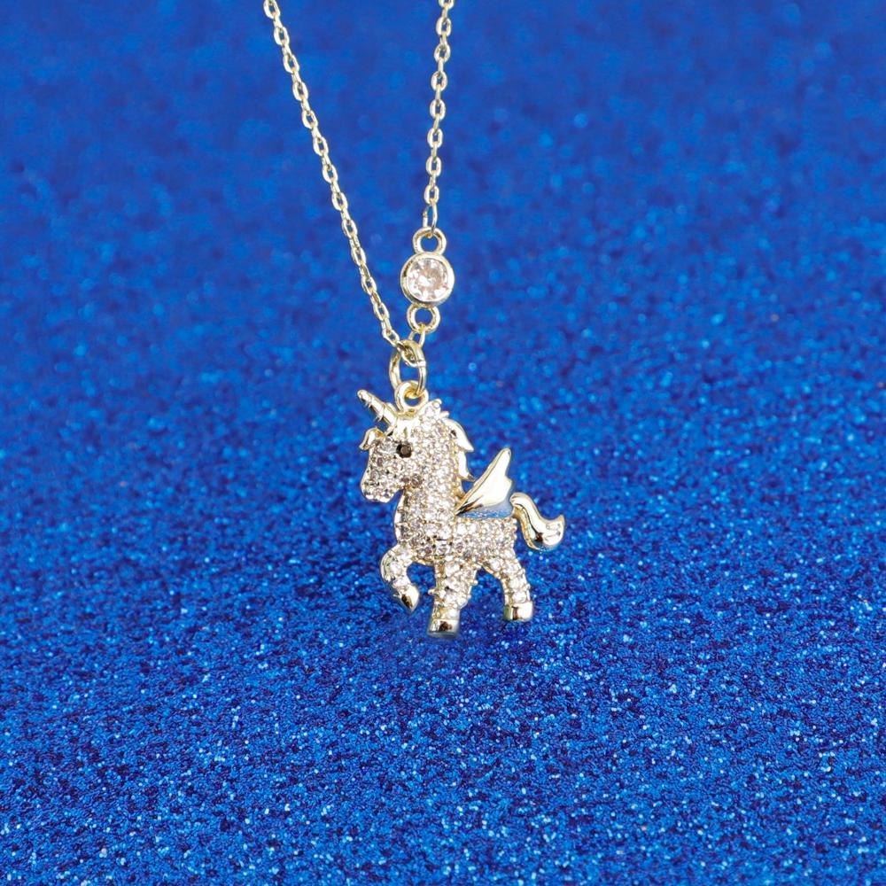 Shiny Diamond Unicorn Jewelry