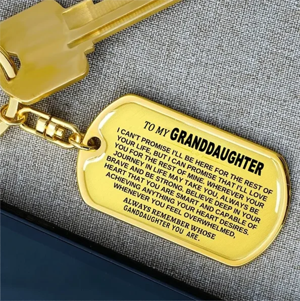 To My Grandchildren - Remember Whose Grandchildren You Are - Unique Keychain