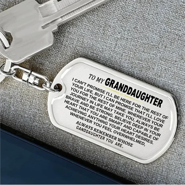 To My Grandchildren - Remember Whose Grandchildren You Are - Unique Keychain