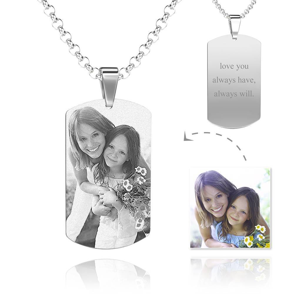 Personalized Photo Keychain Titanium Steel