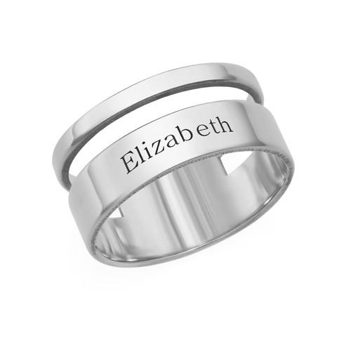 Asymmetrical Name Ring