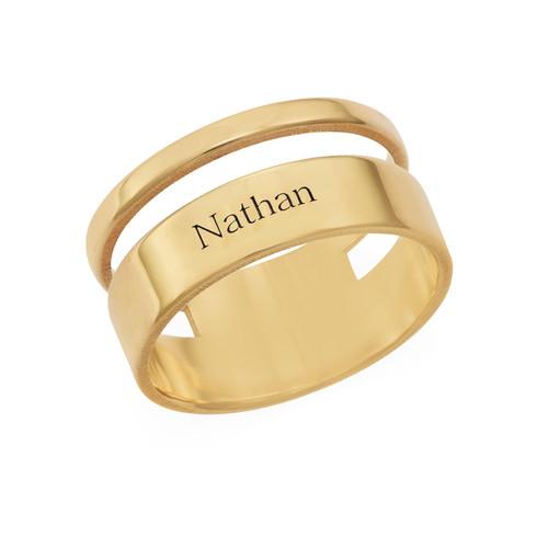 Asymmetrical Name Ring