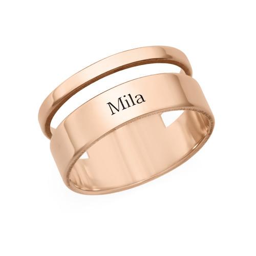 Asymmetrical Name Ring