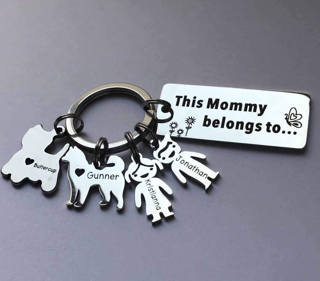 Personalized Family Name Keychain