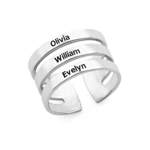 Asymmetrical Name Ring