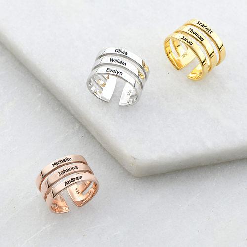 Asymmetrical Name Ring