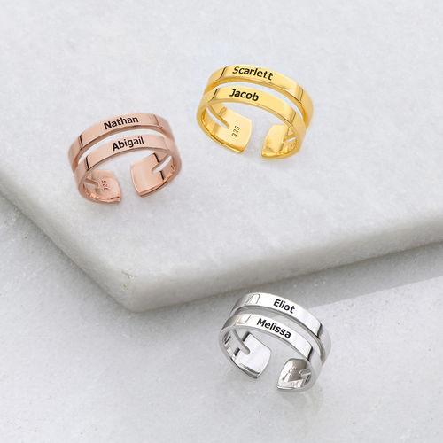 Asymmetrical Name Ring