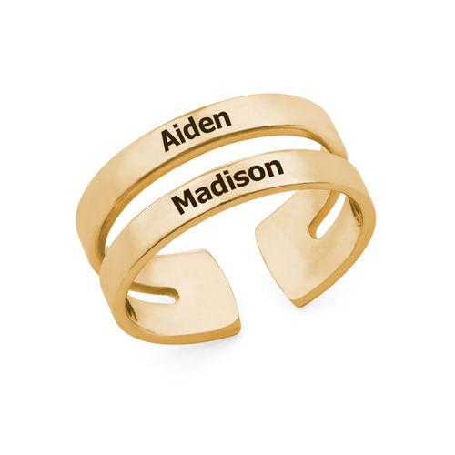 Asymmetrical Name Ring