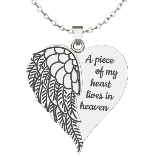 Angel Heart Necklace-A Special Way To Remember A Loved One