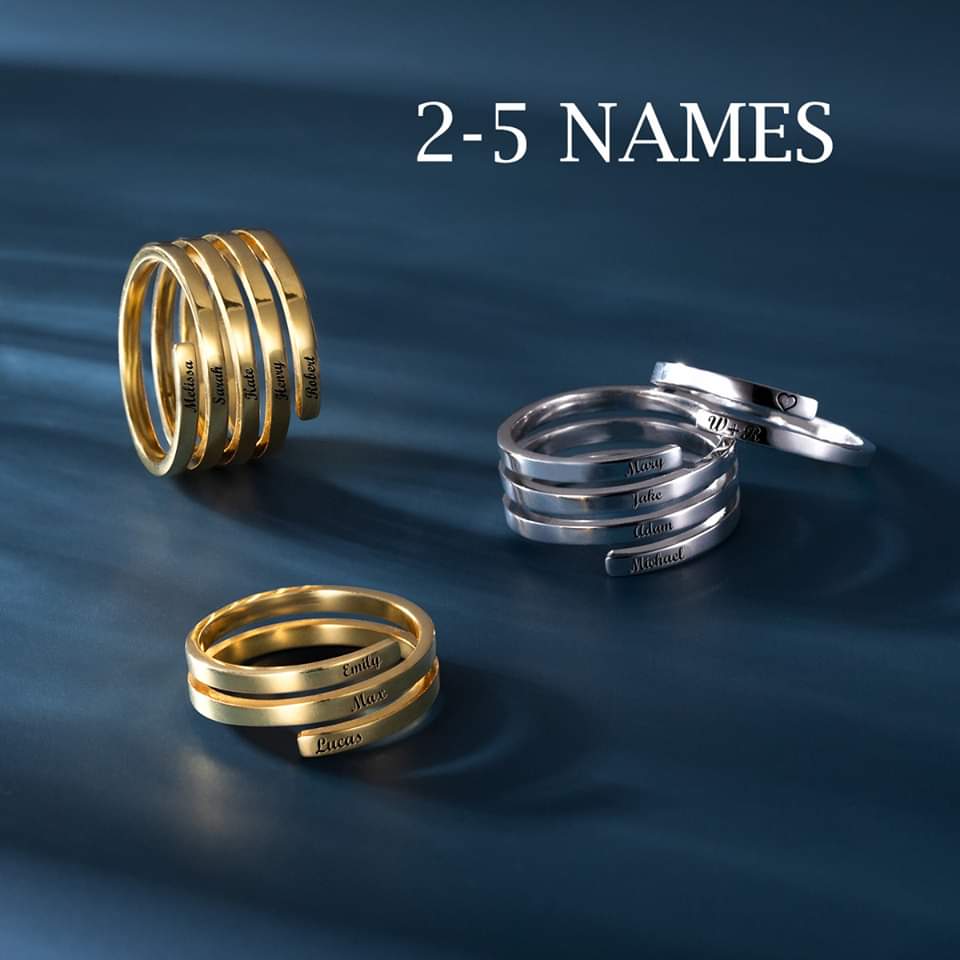 Personalized Couple Name Ring• Two Names Ring