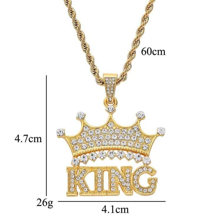 Diamond Crown Name Necklace