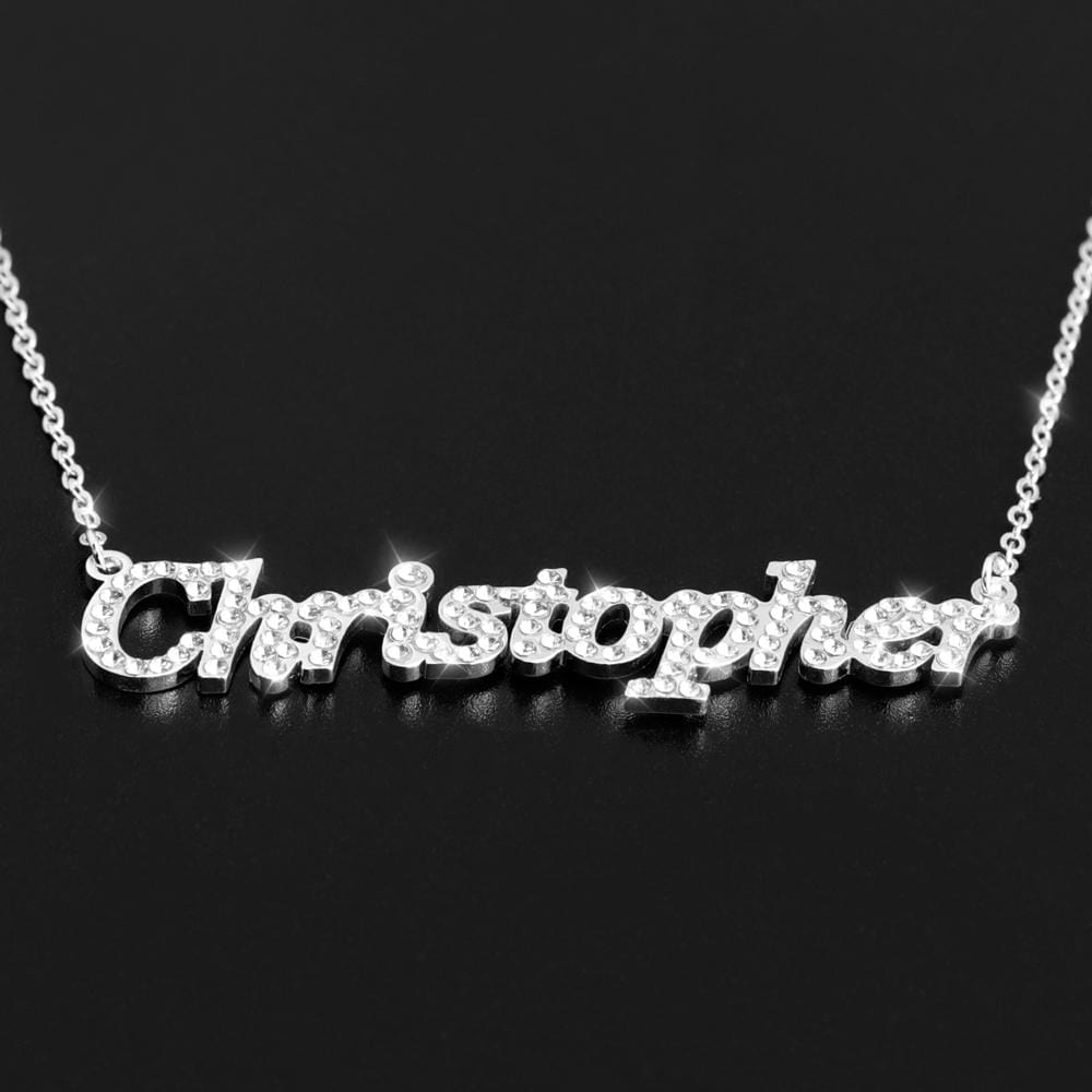 Personalized Shiny Diamond Name Necklace