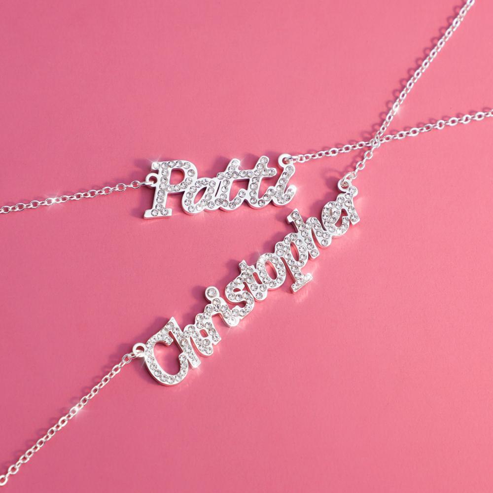 Personalized Shiny Diamond Name Necklace