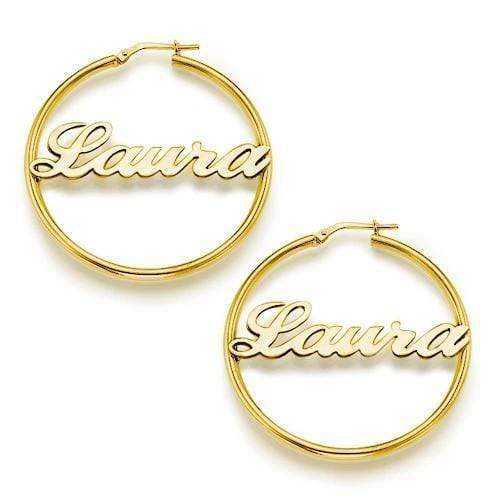 Hoop Name Earrings