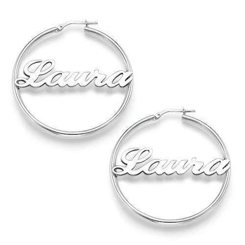 Hoop Name Earrings