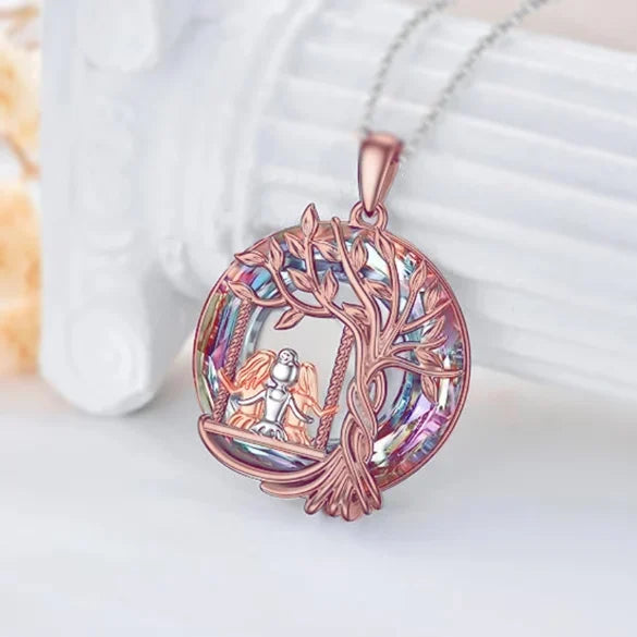 925 Sterling Silver Tree of Life Sisters Necklace