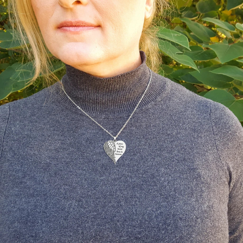 Angel Heart Necklace-A Special Way To Remember A Loved One