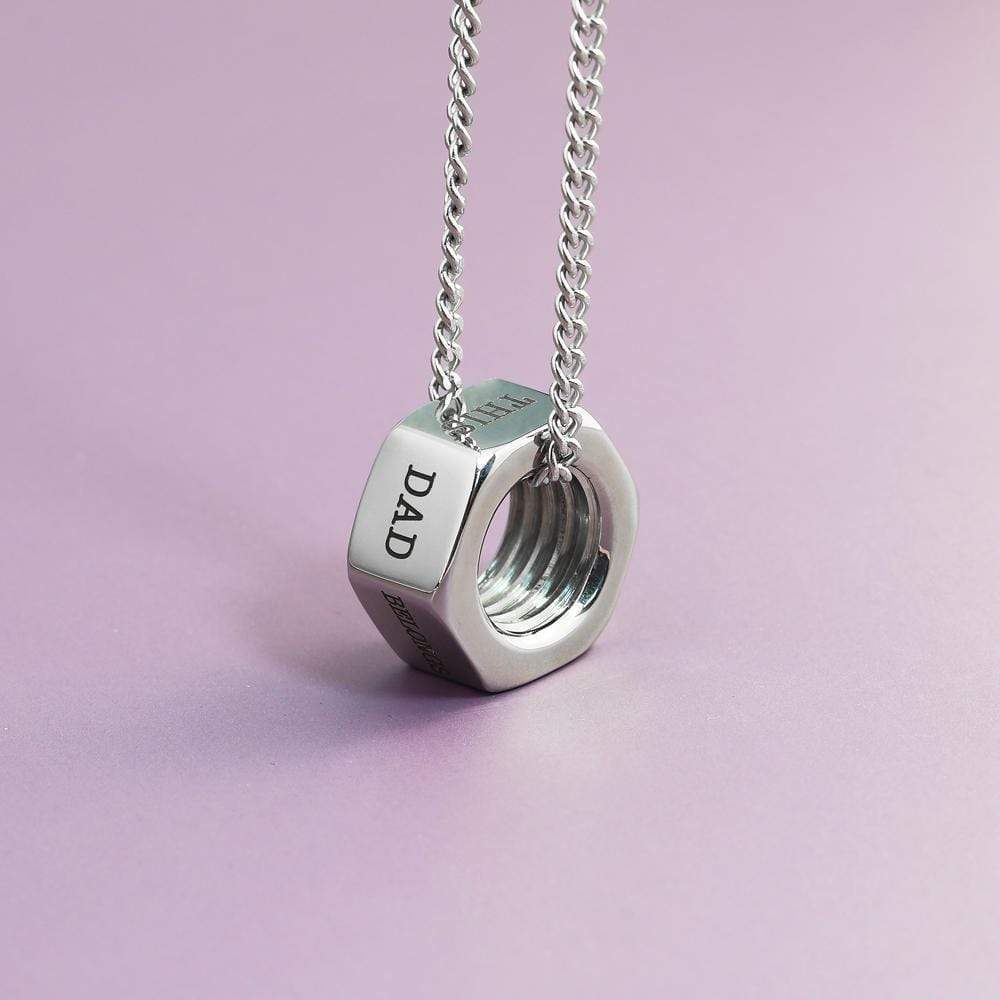 Personalized Screw cap Bead Pendant Necklace