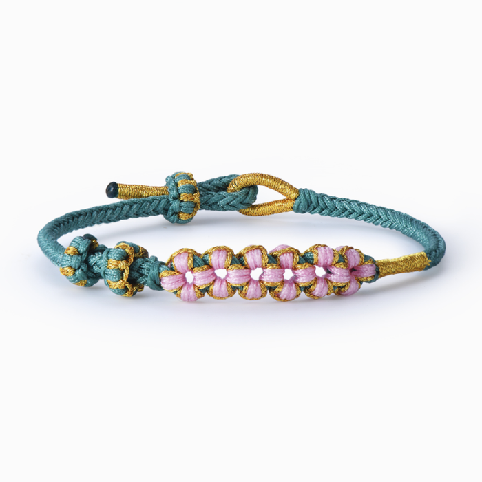 Grandmother & Granddaughter “A Link That Can Never Be Undone” Blossom Knot Bracelet