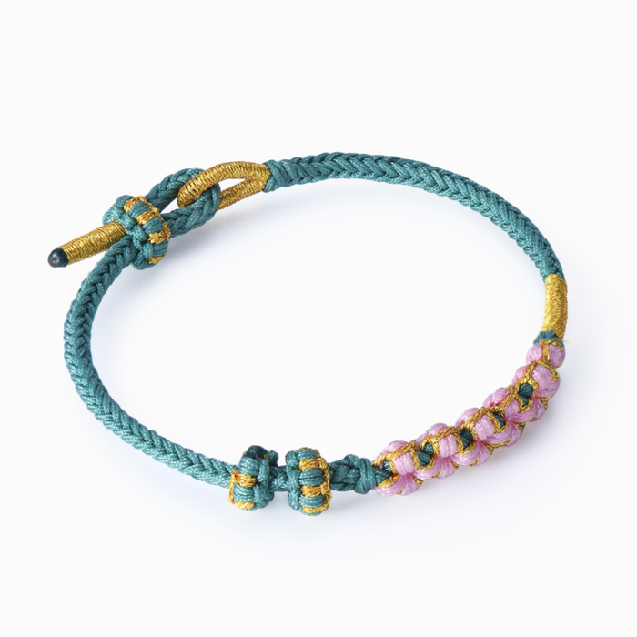 Grandmother & Granddaughter “A Link That Can Never Be Undone” Blossom Knot Bracelet