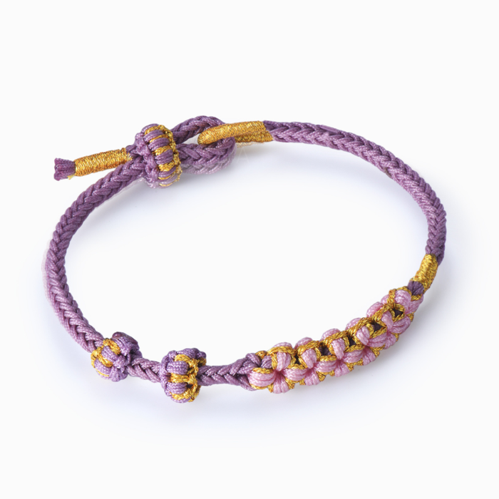 Grandmother & Granddaughter “A Link That Can Never Be Undone” Blossom Knot Bracelet