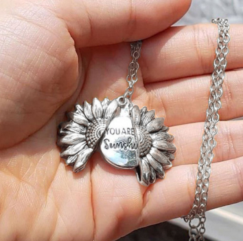 "You are my Sunshine" Sunflower Necklace