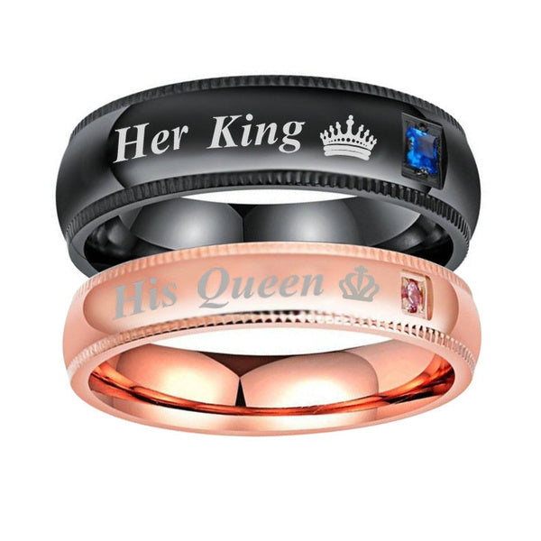 Her King His Queen Ring Couples Ring