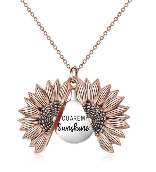 "You are my Sunshine" Sunflower Necklace