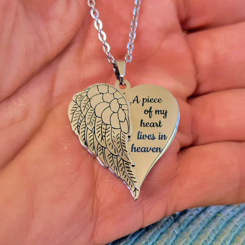 Angel Heart Necklace-A Special Way To Remember A Loved One